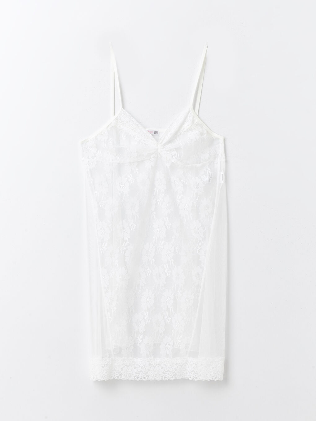 Ekru Askılı Saten Kadın Gecelik