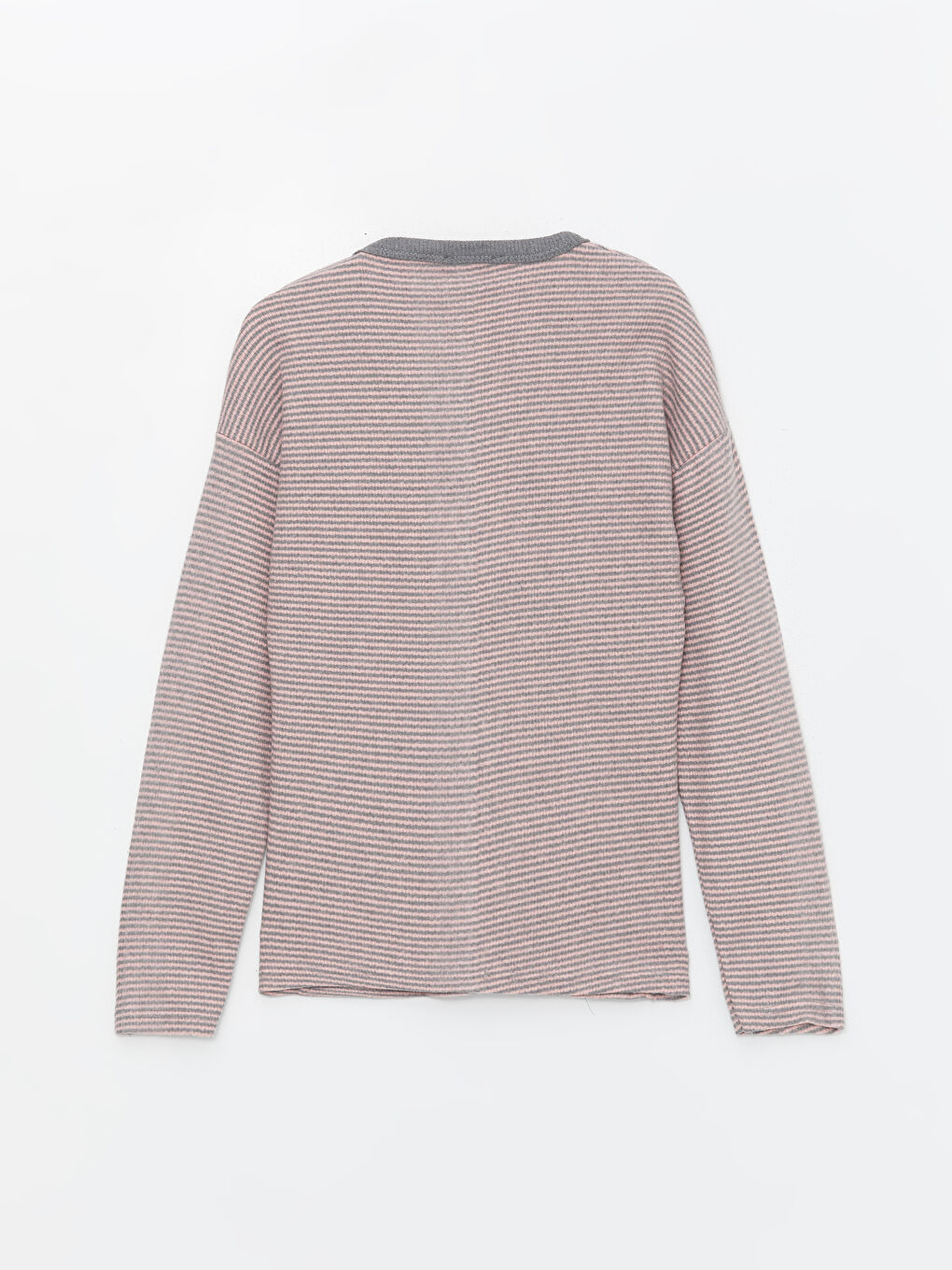 Pembe Bisiklet Yaka Kadın Pijama Takım-3