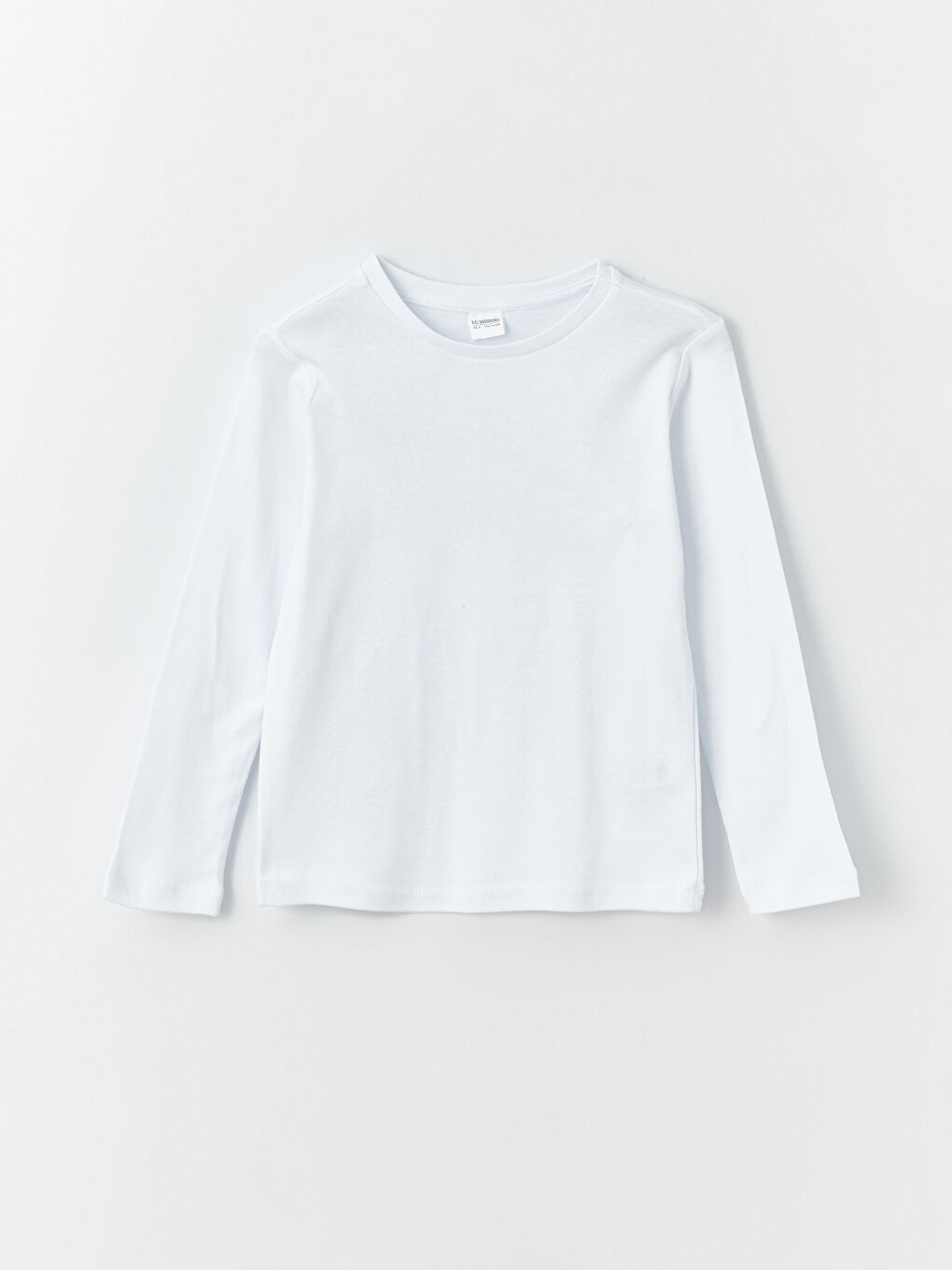 Crew Neck Long Sleeve Boys' Undershirt