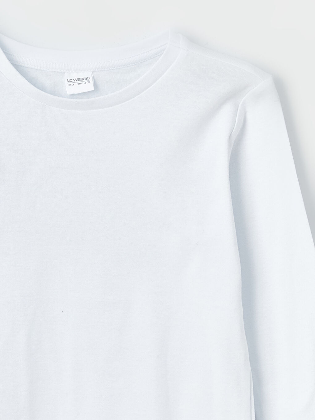 Crew Neck Long Sleeve Boys' Undershirt-3