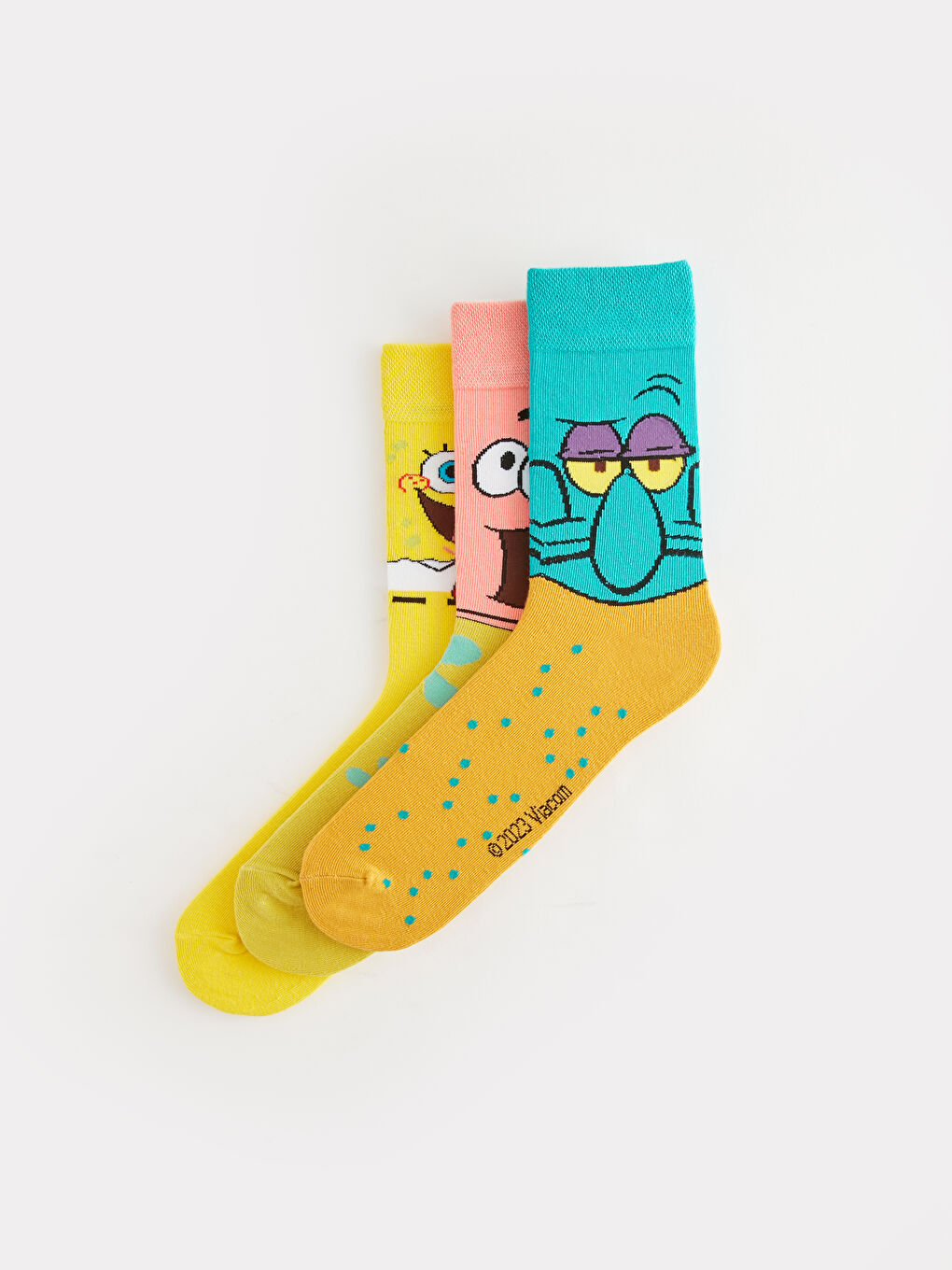 SpongeBob Printed Men's Ankle Socks 3-pack-3