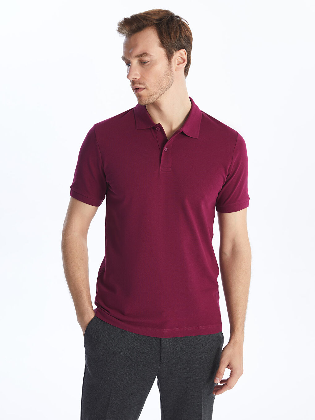 LCWAIKIKI Classic Polo Majica Kratki Rukav Pike za Muškarce -S20841Z8-PBB