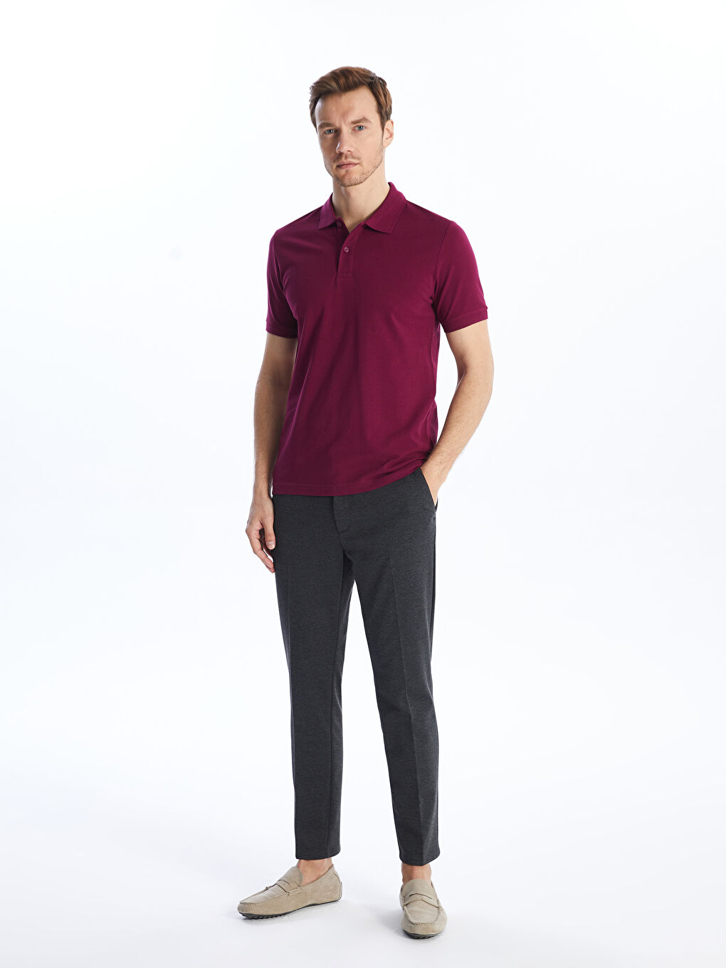 LCWAIKIKI Classic Polo Majica Kratki Rukav Pike za Muškarce -S20841Z8-PBB