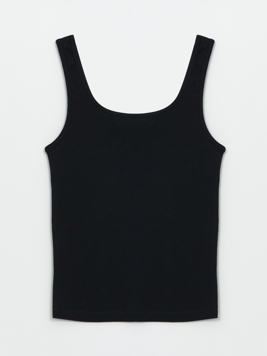 U Neck Plain Cotton Women's Singlet-4