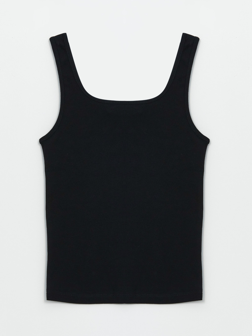 U Neck Plain Cotton Women's Singlet-5