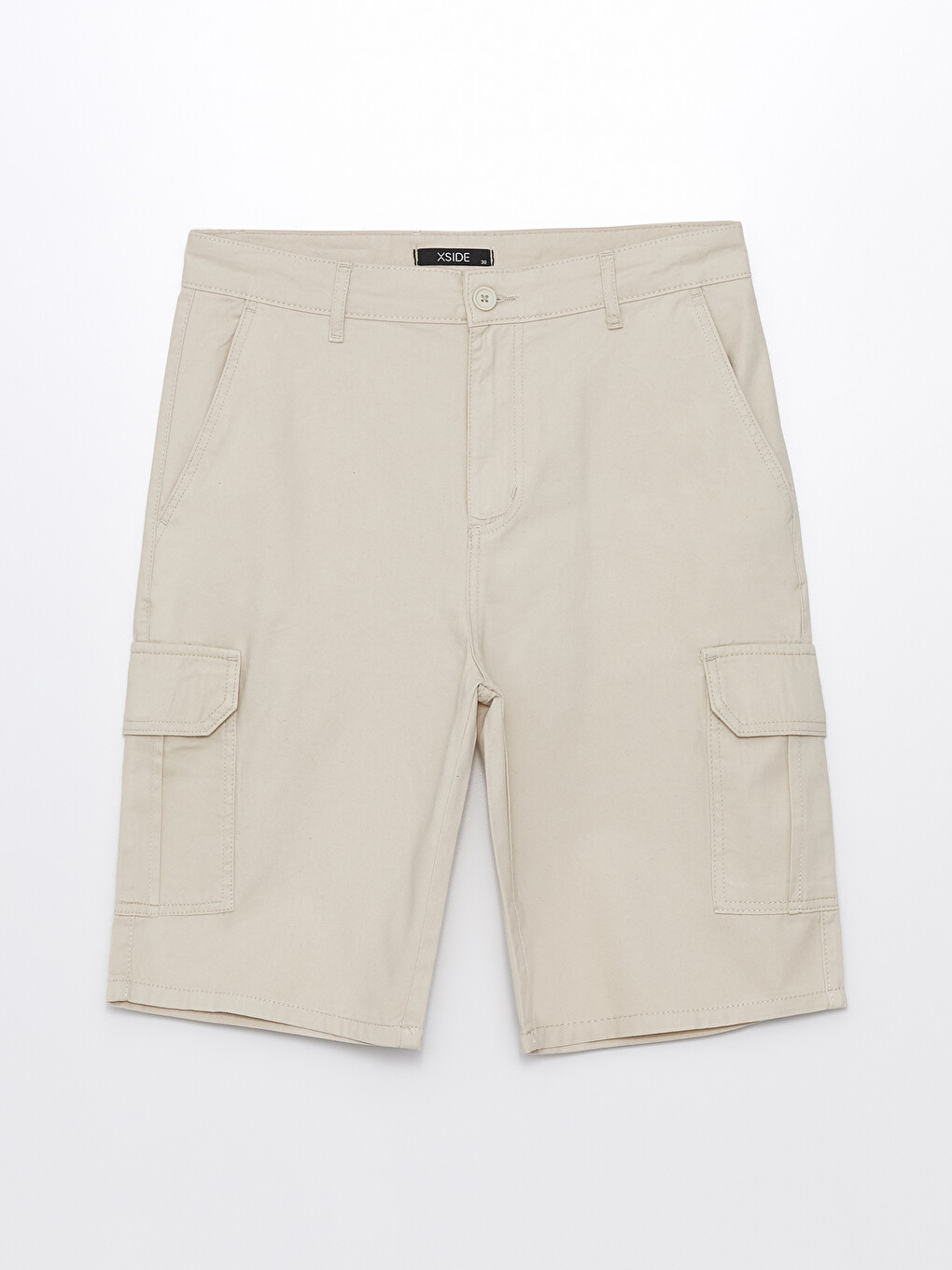 Standard Fit Twill Men's Bermuda Shorts-5