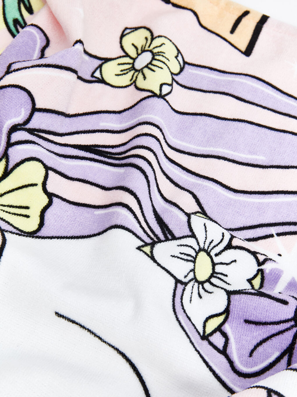 Karışık Baskılı Kız Çocuk Plaj Havlusu-2