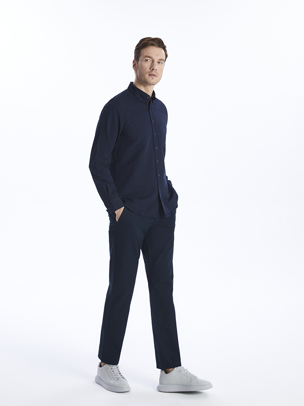 Wide Fit Men's Chino Trousers-1