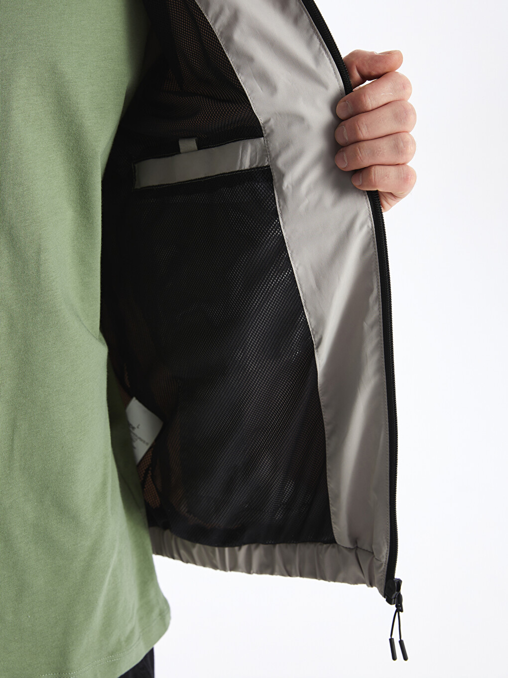 Regular Fit Hooded Men's Raincoat-4