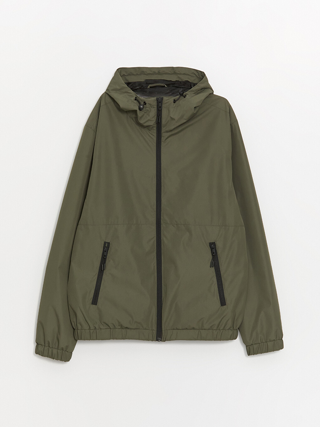 Regular Fit Hooded Men's Raincoat-6