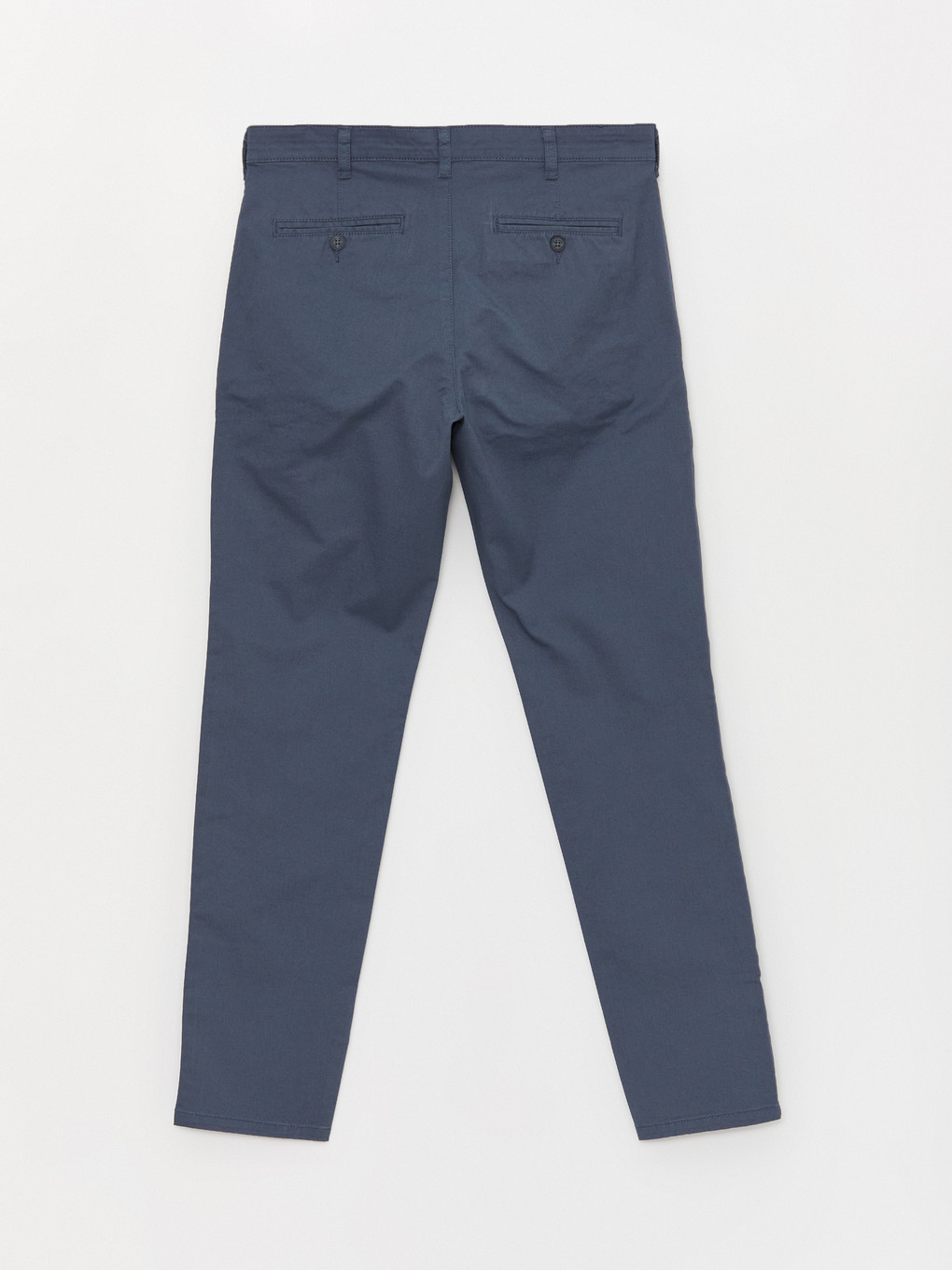 Schlanke Passform Gabardine Herren Chinohosen-5