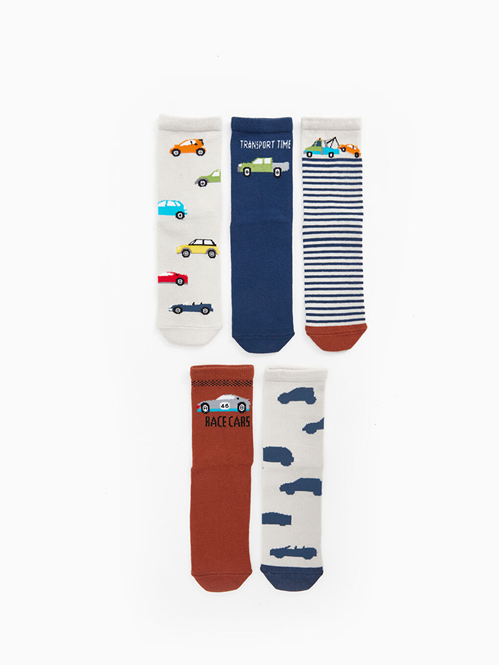 Patterned Boys' Ankle Socks 5 Pack