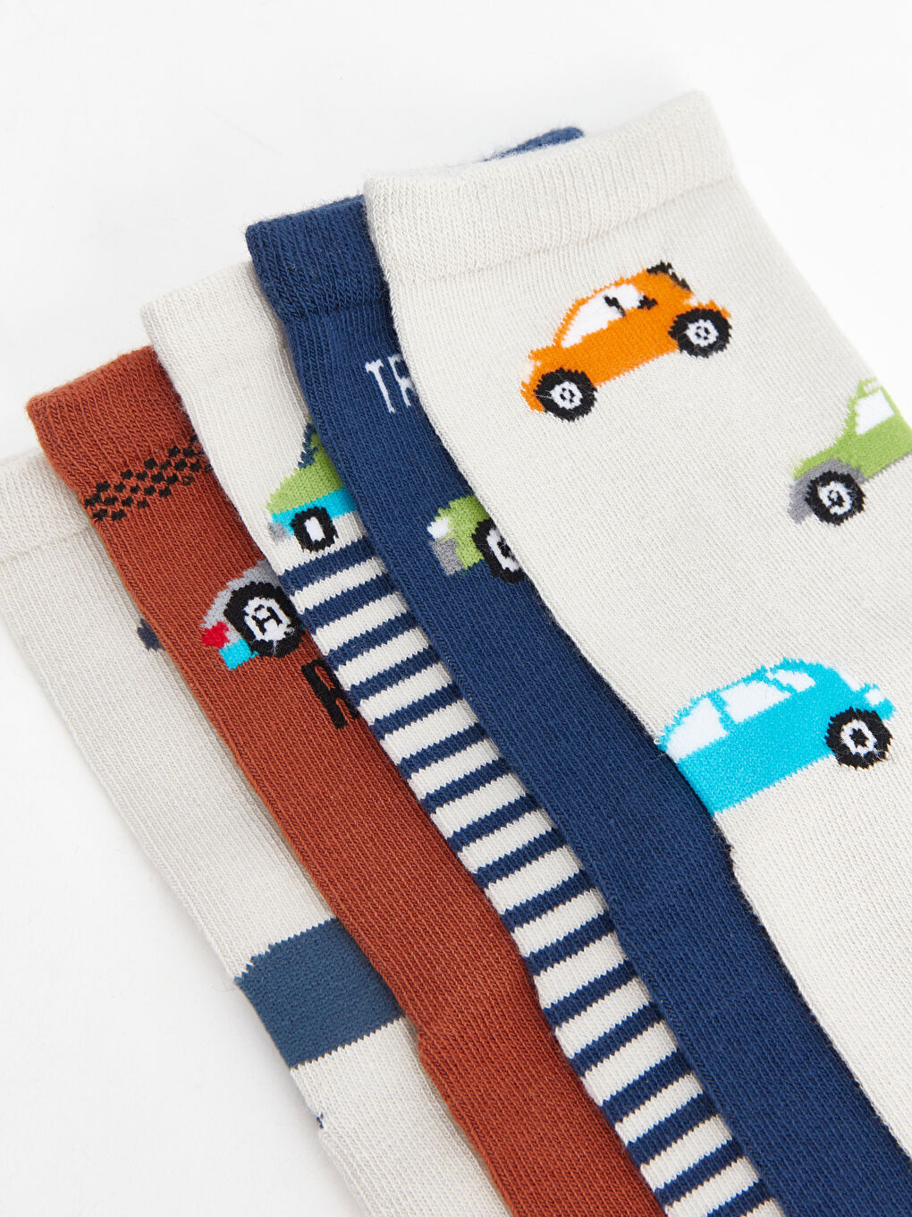 Patterned Boys' Ankle Socks 5 Pack-2