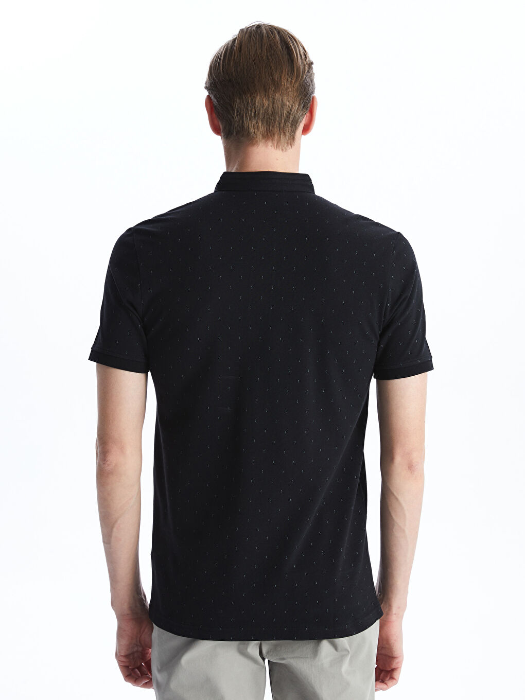 تيشيرت بيكيه بياقة مندرين للرجال-4