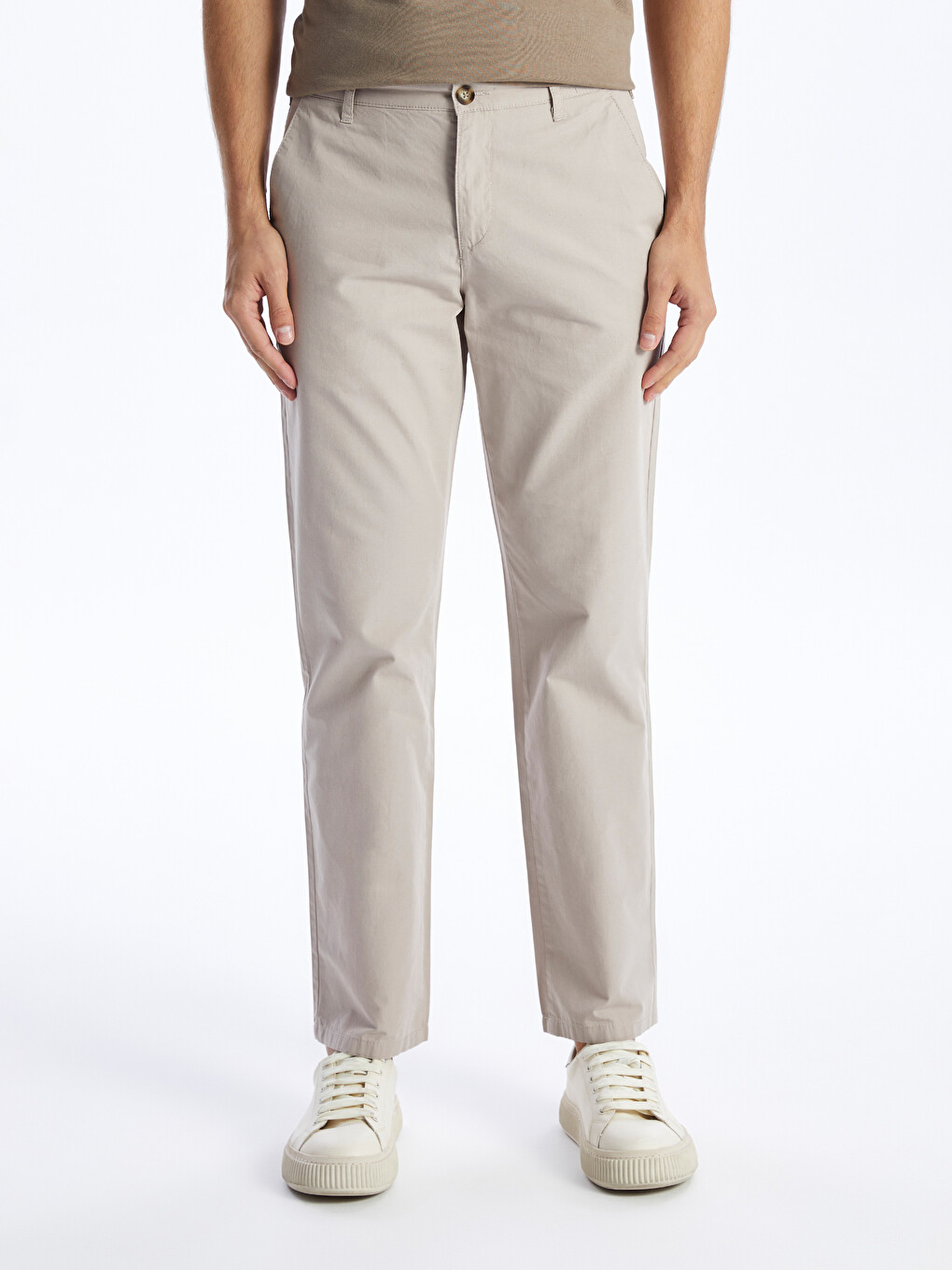 Pantaloni Chino Pentru Bărbați Cu Croială Largă-2