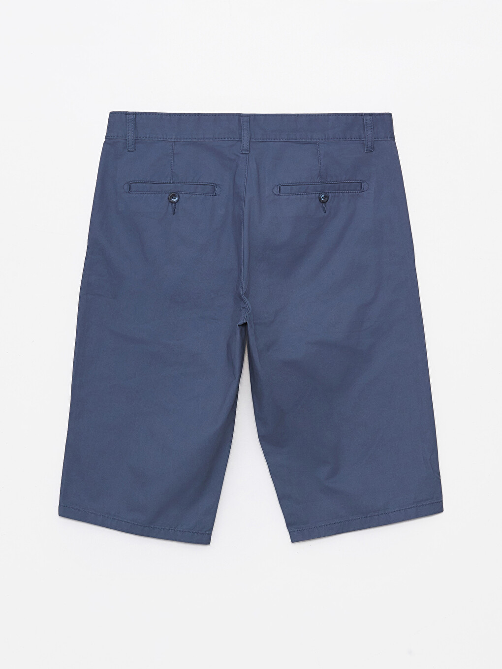 Pantallona Të Shkurtra Bermuda Twill Të Rregullta Për Burra-6