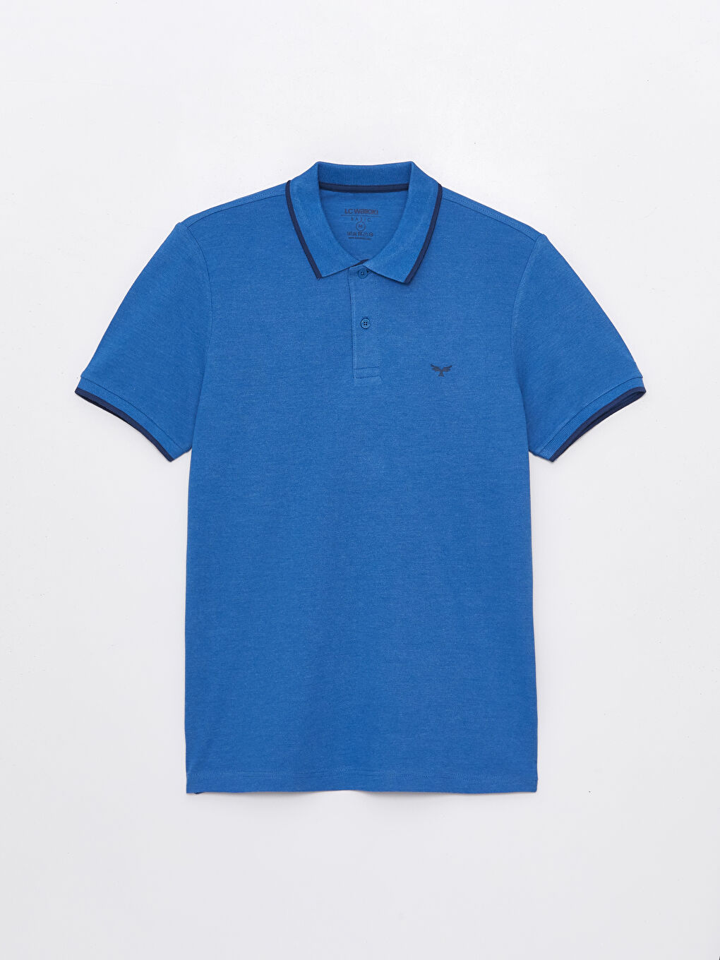 تي شيرت بياقة بولو كم قصير بيكيه للرجال-5