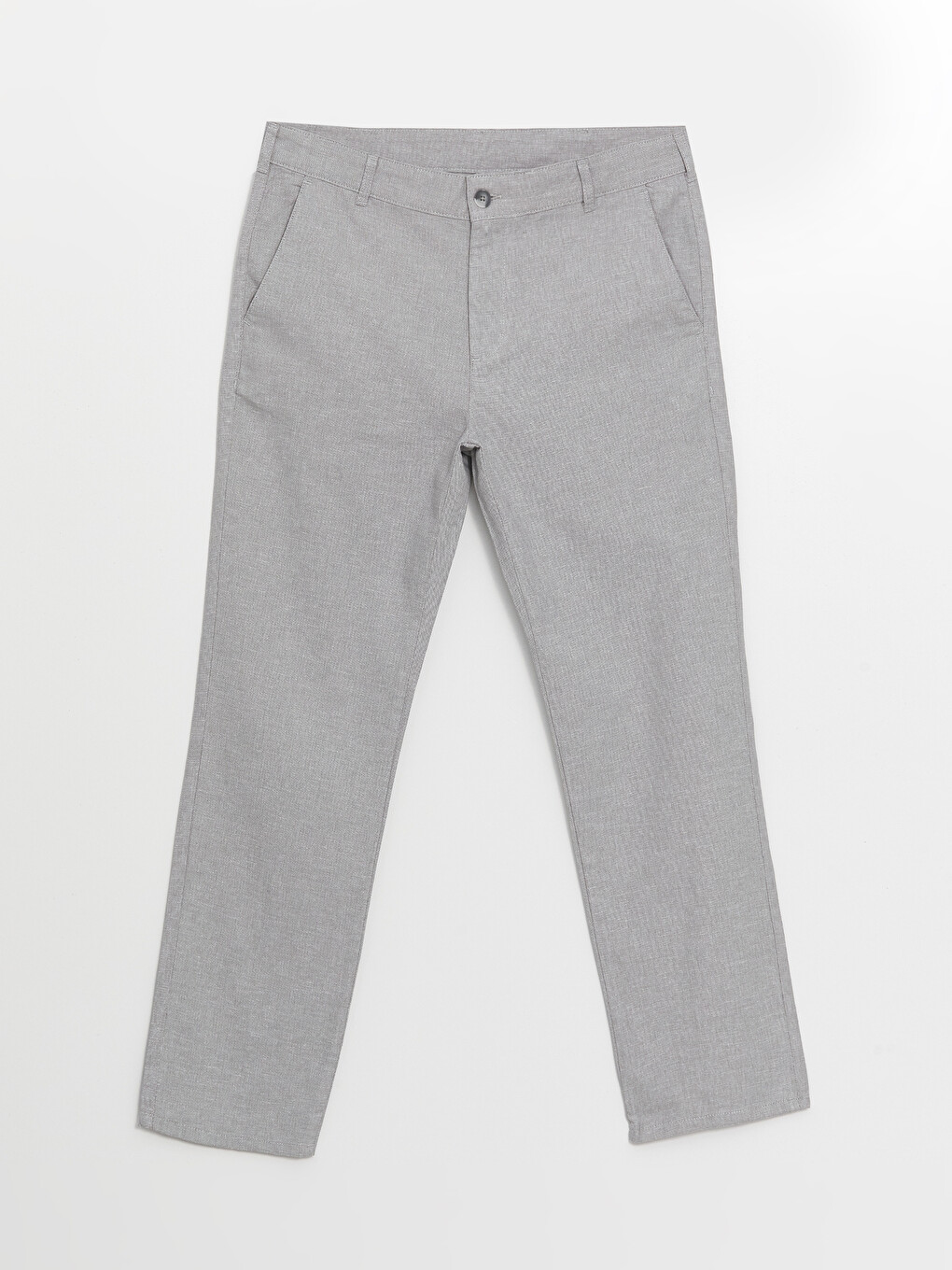 Slim Fit Linen Blend Men's Trousers-4