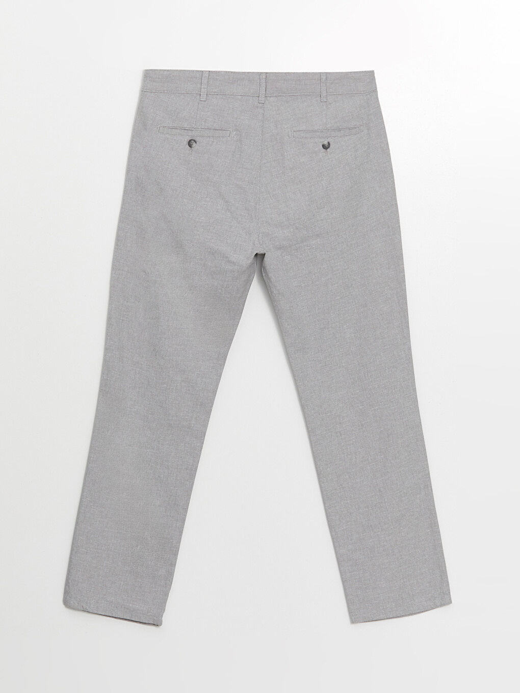 Slim Fit Linen Blend Men's Trousers-5