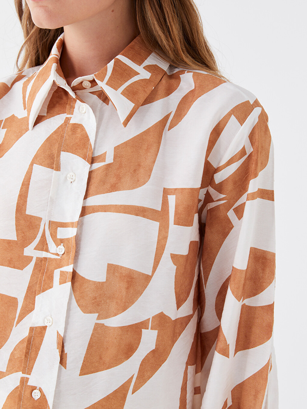 Patterned Women's Shirt Tunic-3