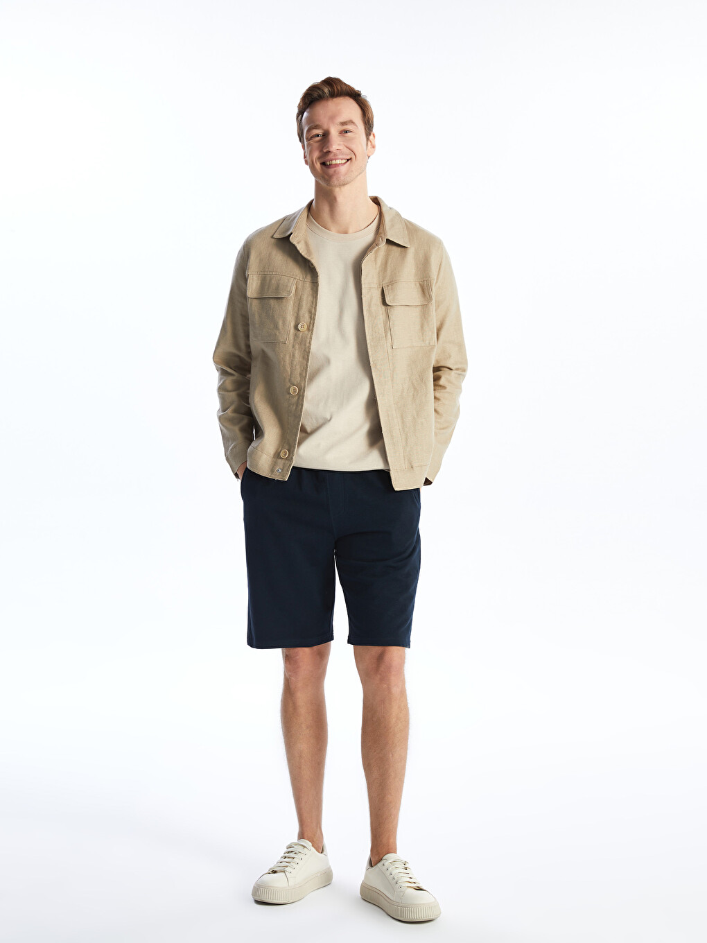 Standard Fit Men's Bermuda Shorts-1