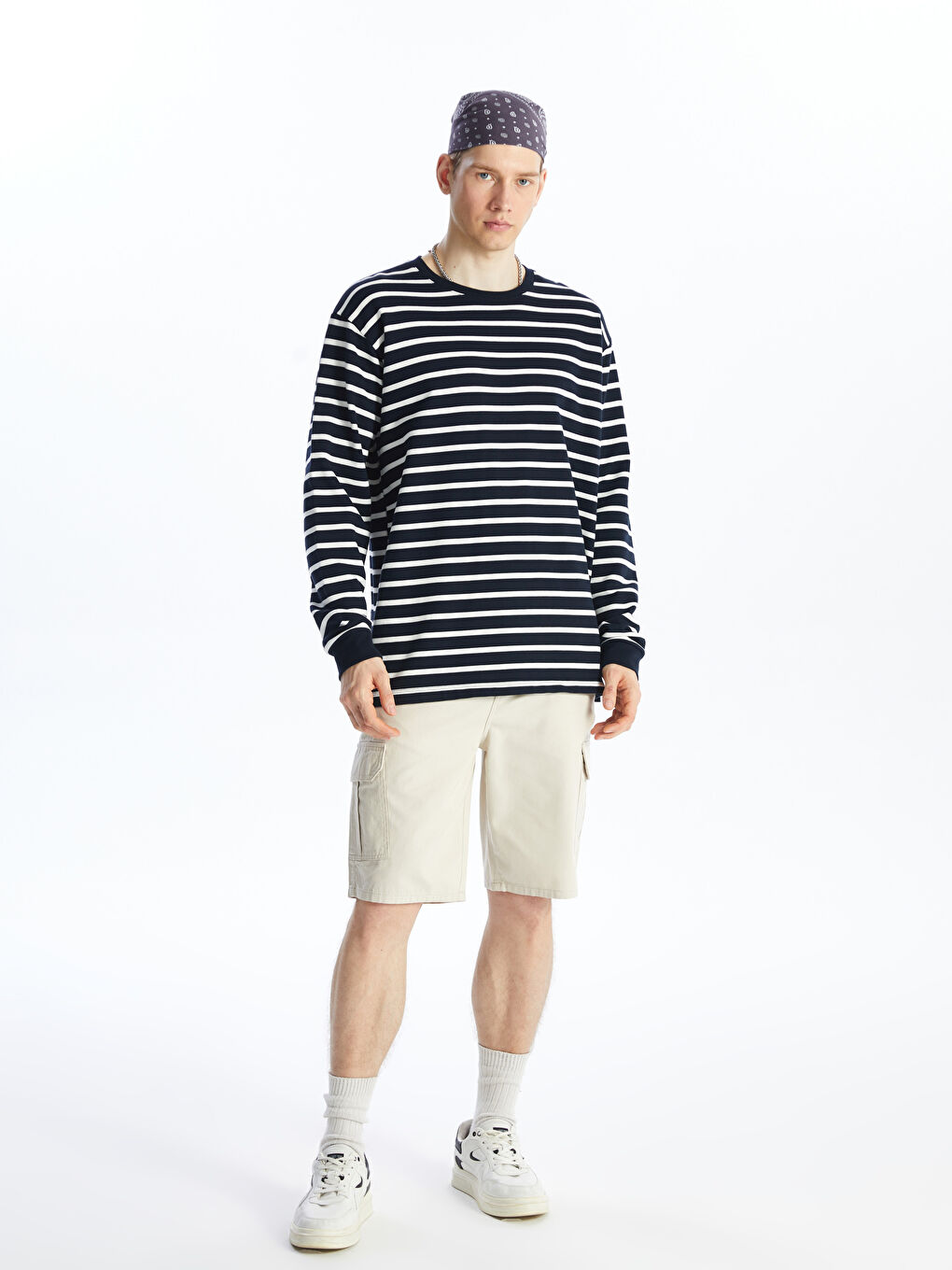 Standard Fit Twill Men's Bermuda Shorts-1