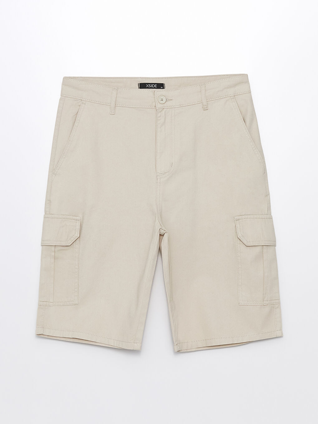 Standard Fit Twill Men's Bermuda Shorts-5