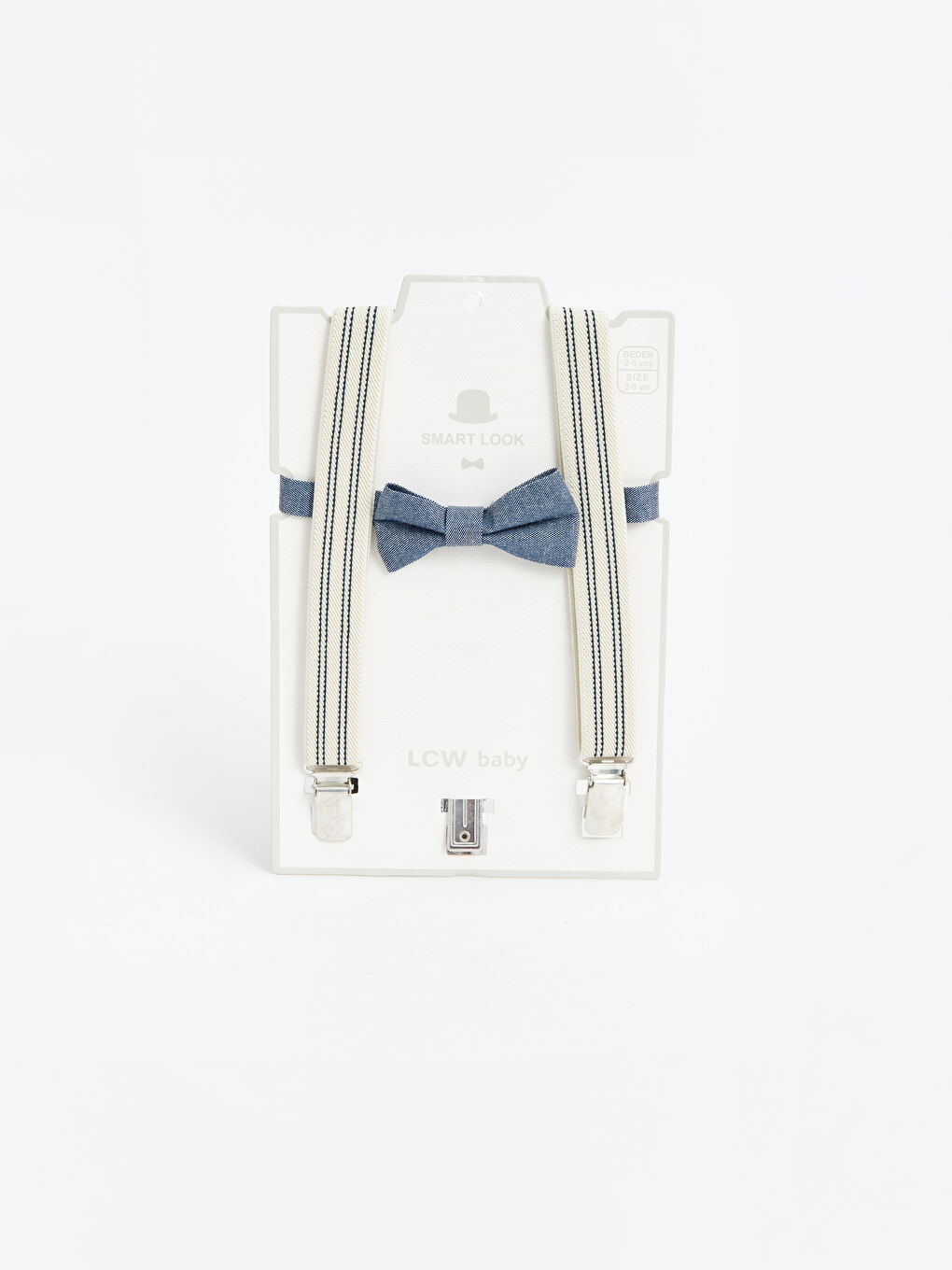 LCW baby Erkek Bebek Pantolon Askısı ve Papyon 2'li Takım -W37813Z1-S7N