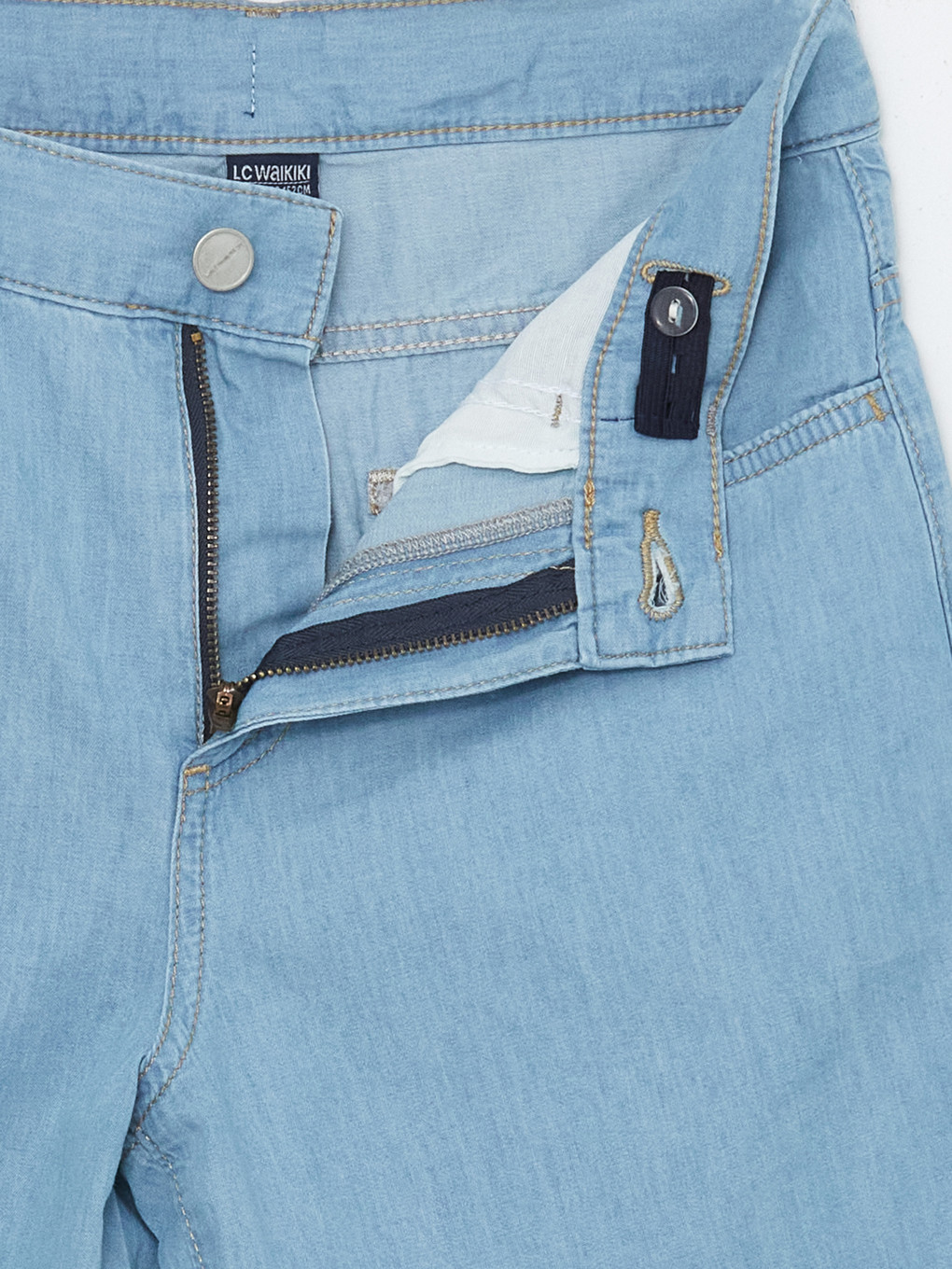 Pantaloni Scurți Din Denim Pentru Băieți Basic-2