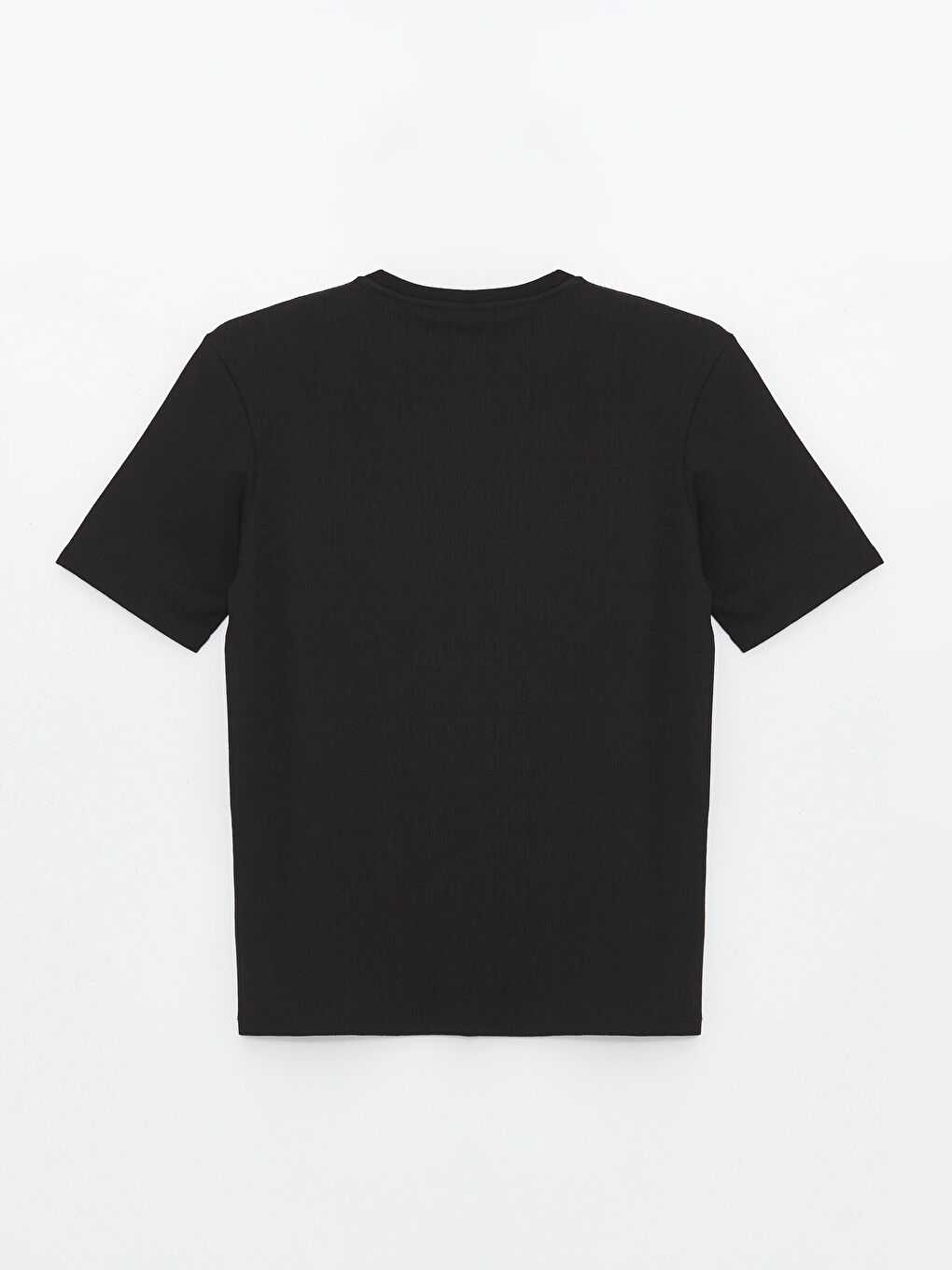 Crew Neck Short Sleeve Men's Textured T-Shirt -S40005Z8-CVL