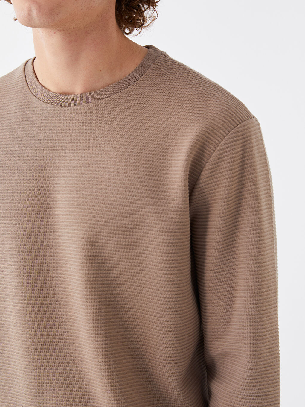 Crew Neck Long Sleeve Men's Sweatshirt -S40013Z8-PSD