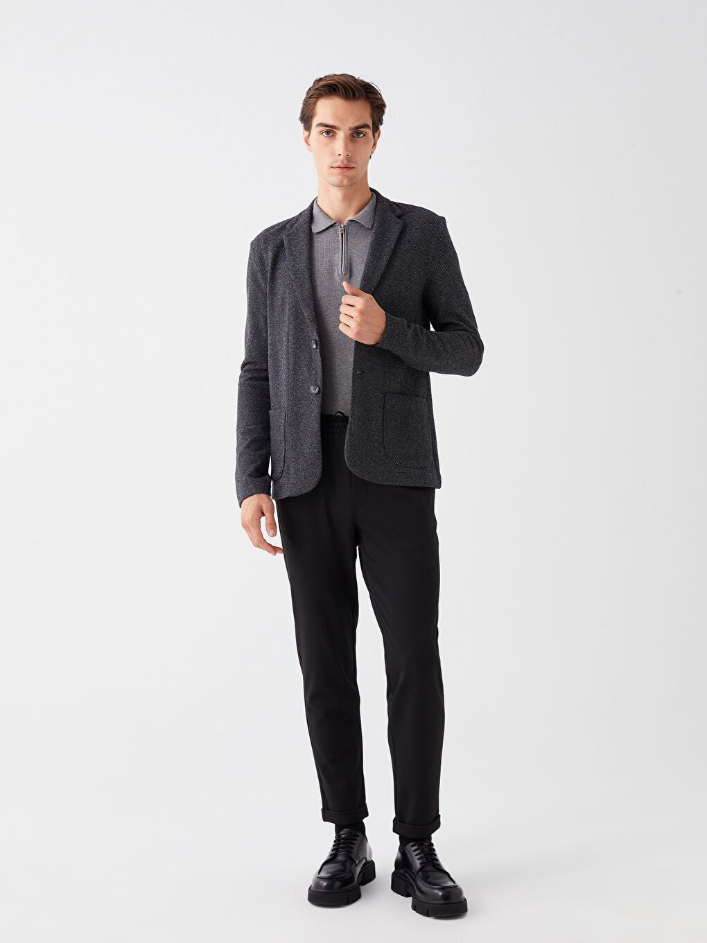 Slim Fit Men's Jogger Trousers -S40030Z8-CVL