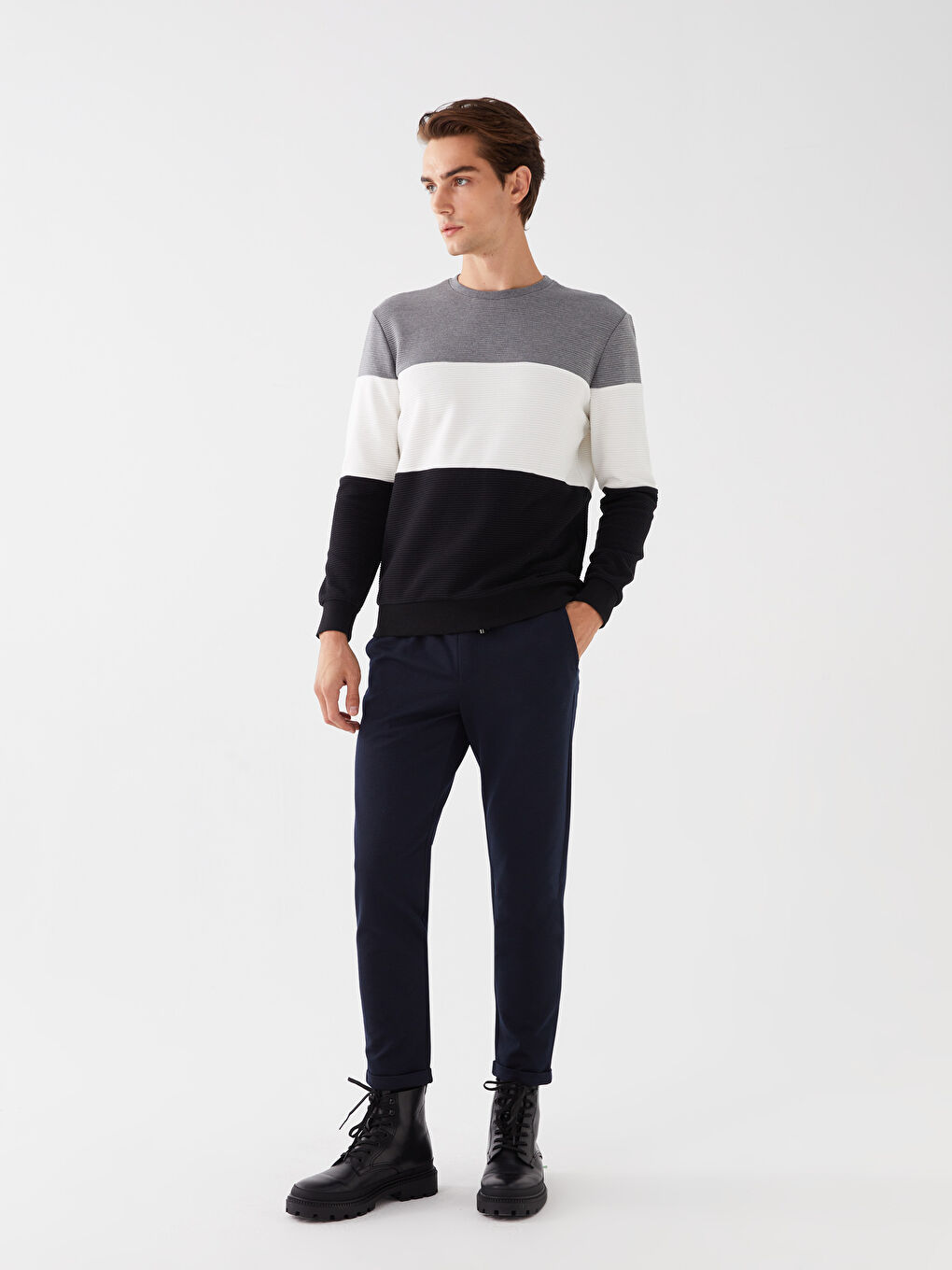 LCW Vision Lacivert Slim Fit Erkek Jogger Pantolon - 1