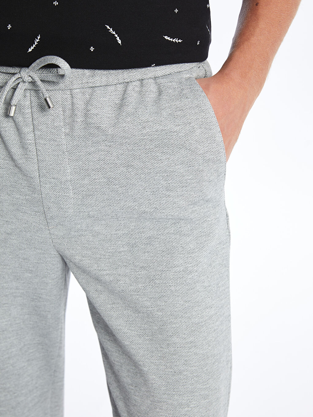 LCW Vision Gri Slim Fit Erkek Jogger Pantolon - 4
