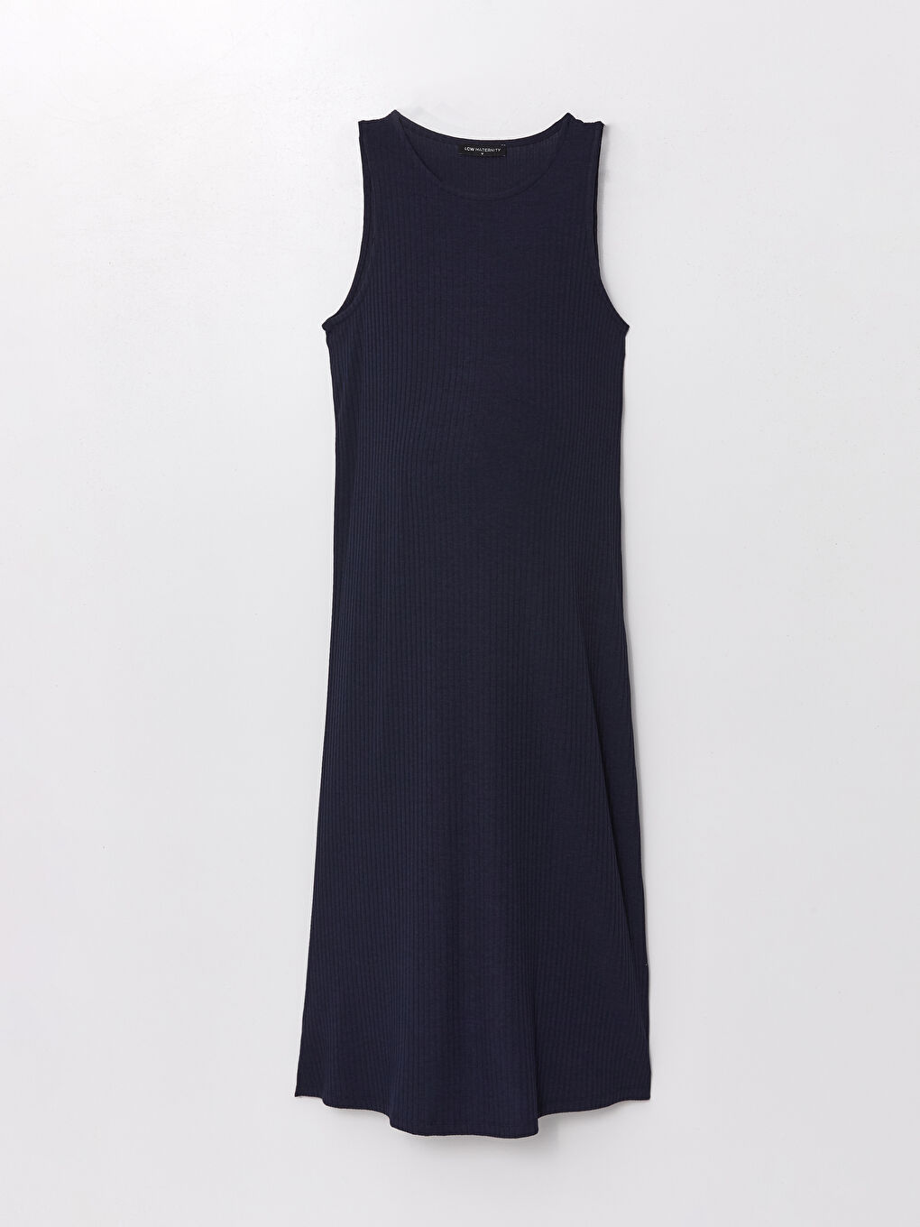 Crew Neck Straight A-Cut Maternity Dress -S40050Z8-HEL