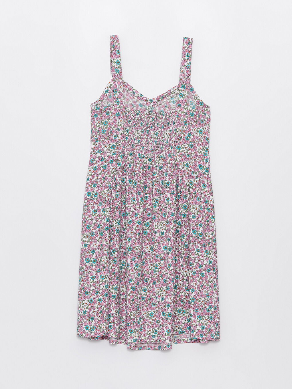 Sweetheart Neck Patterned Maternity Dress-6