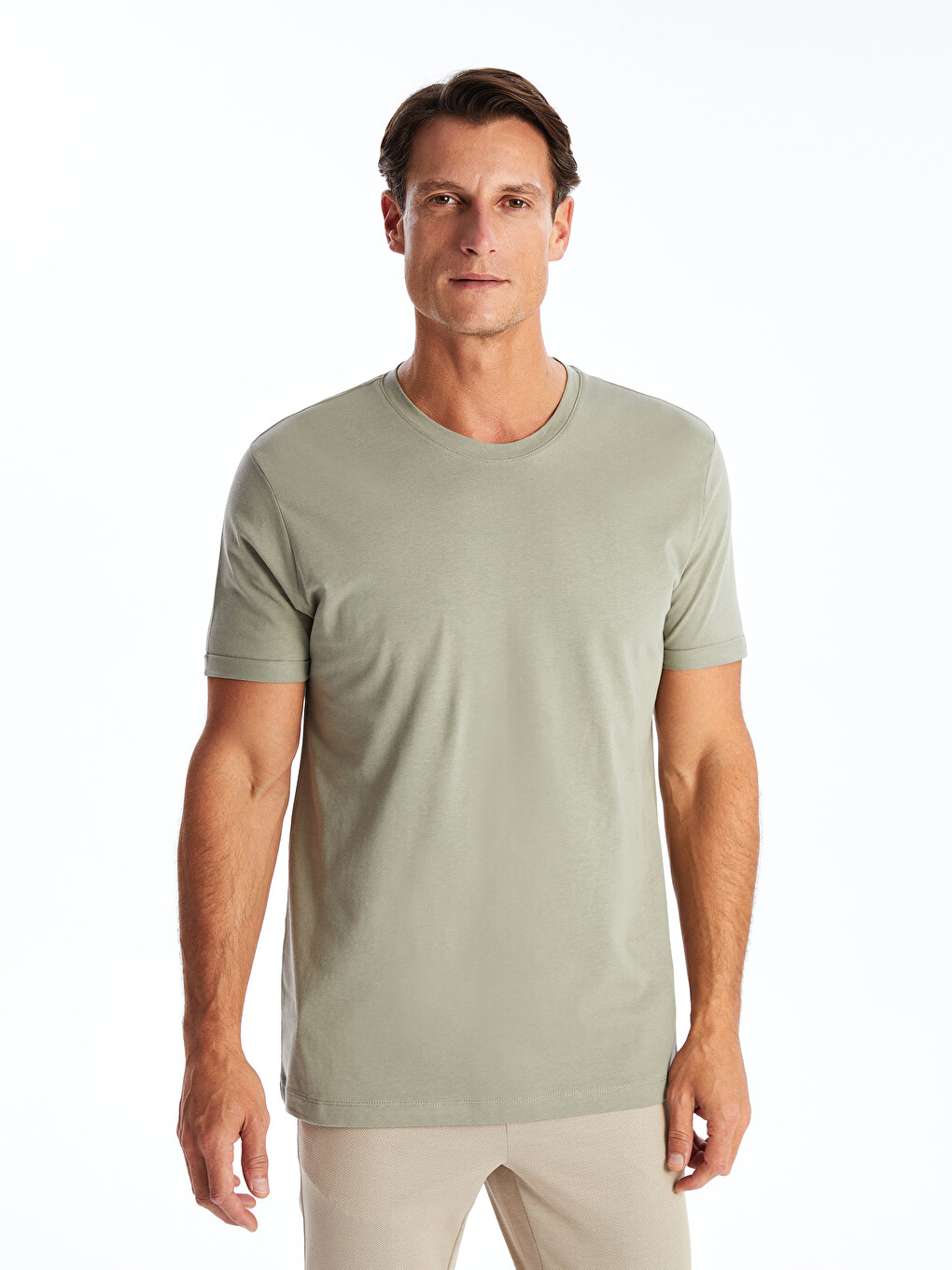 Crew Neck Short Sleeve Men's T-shirt-1