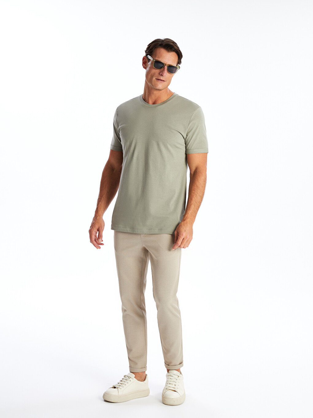 Crew Neck Short Sleeve Men's T-shirt-2