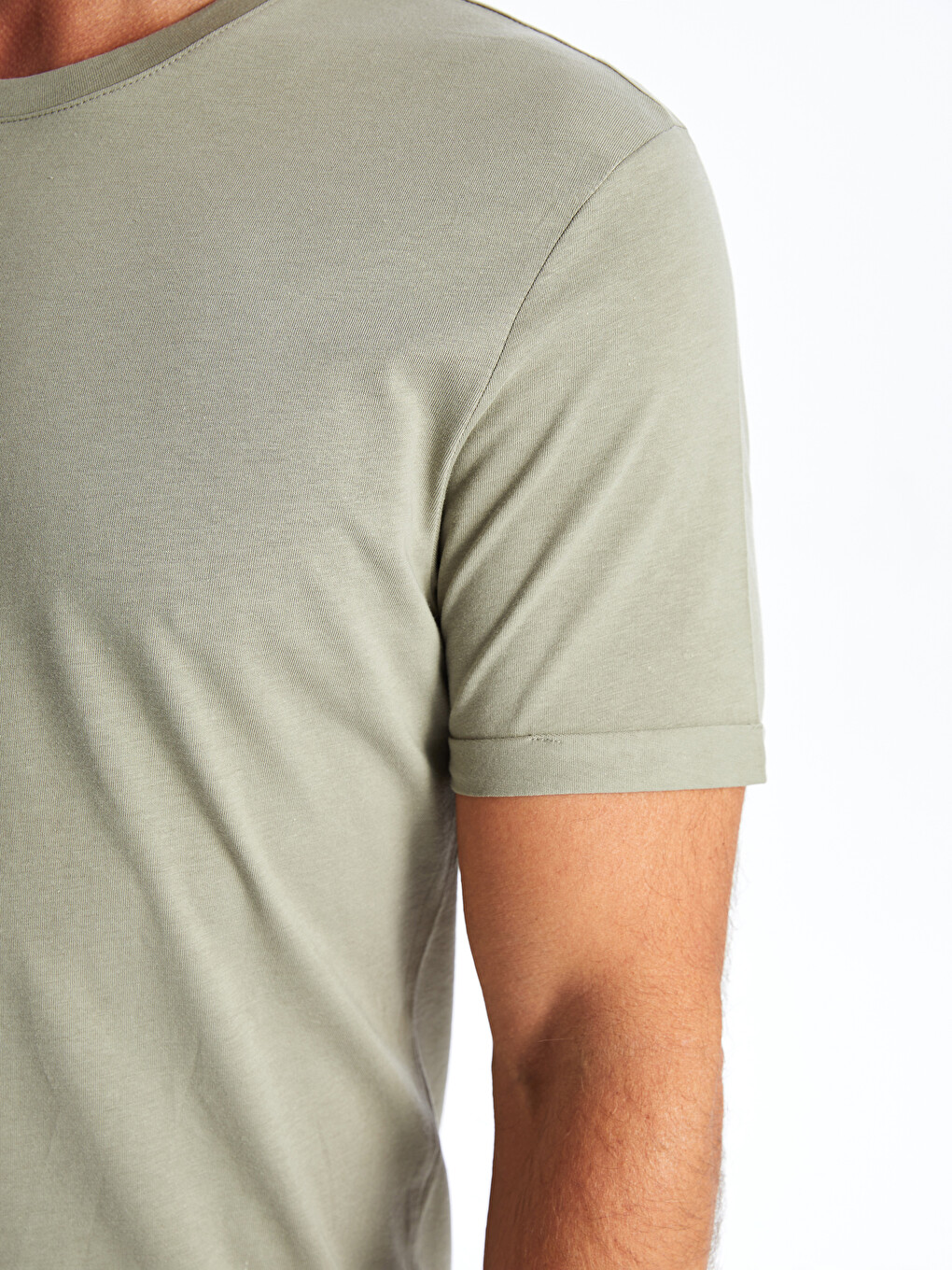 Crew Neck Short Sleeve Men's T-shirt-3