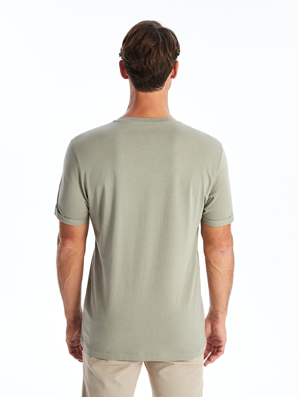 Crew Neck Short Sleeve Men's T-shirt-4