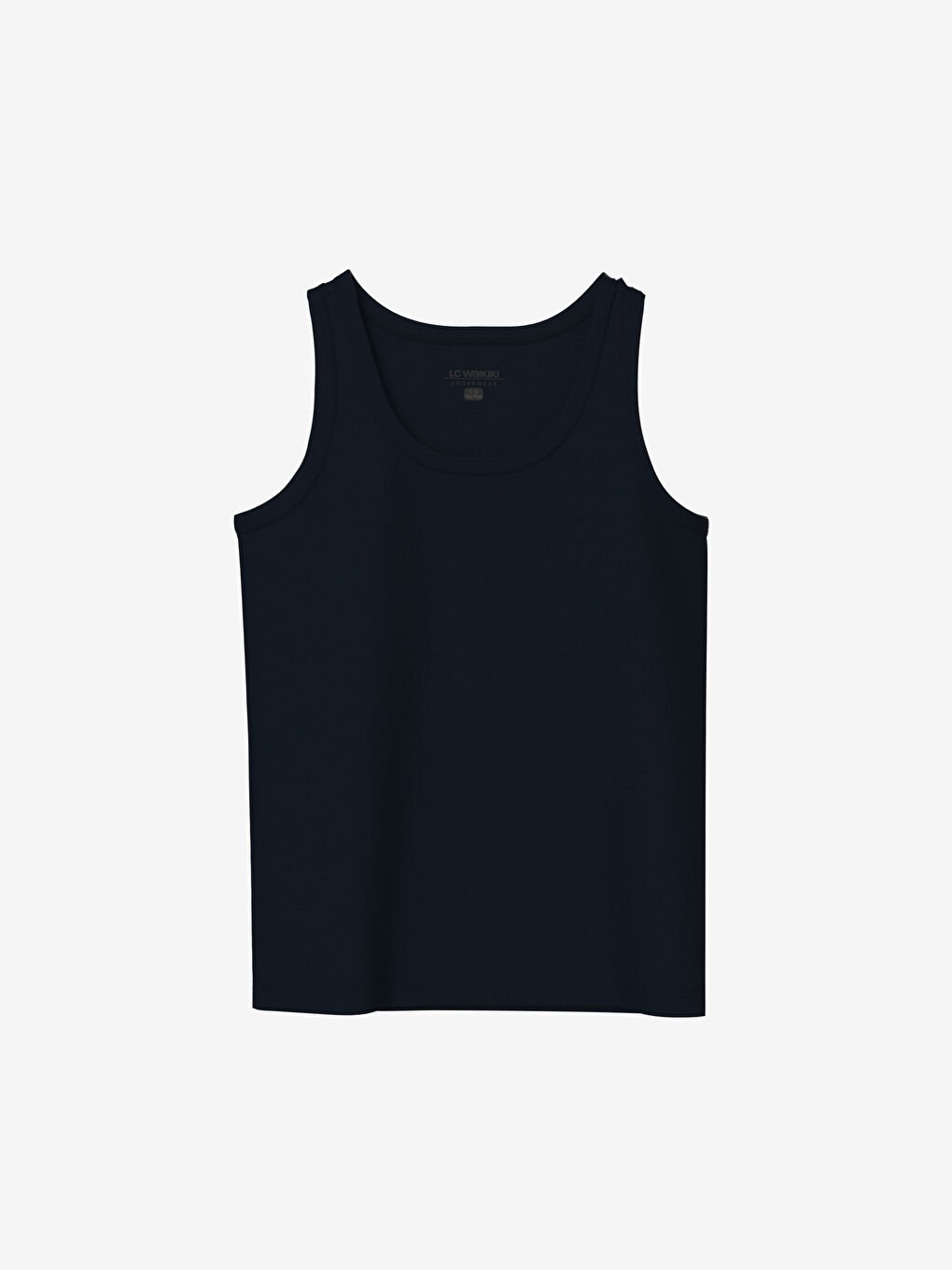 Lacivert Bisiklet Yaka Basic Erkek Çocuk Atlet 2'li-1