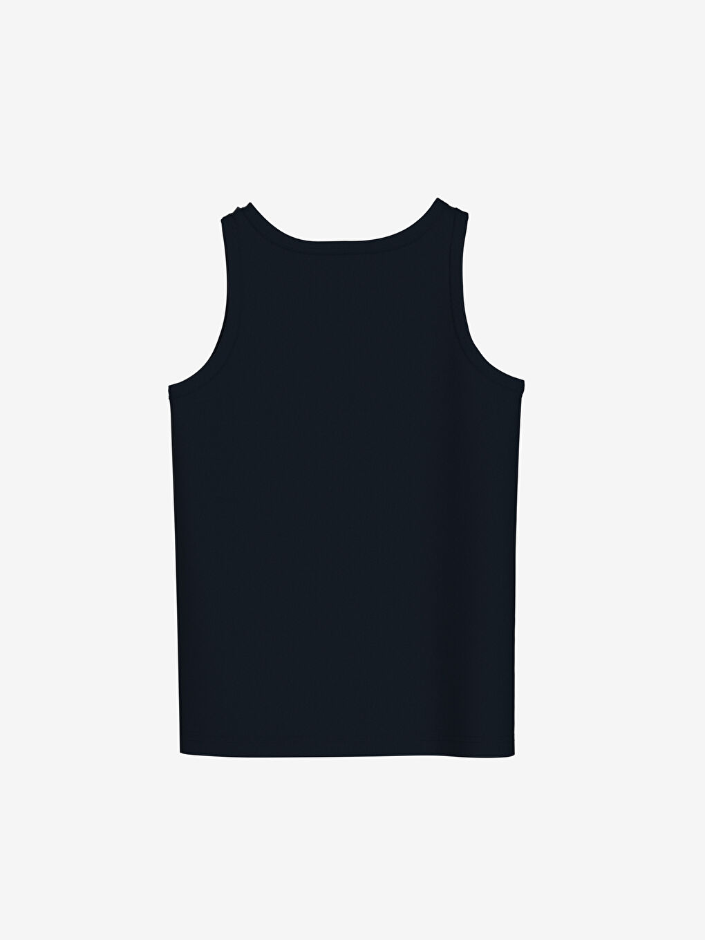 Lacivert Bisiklet Yaka Basic Erkek Çocuk Atlet 2'li-3