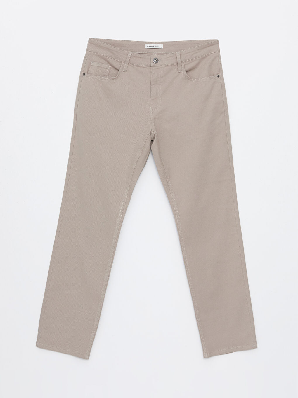 LCWAIKIKI Classic Bej Standart Kalıp Erkek Chino Pantolon - 5