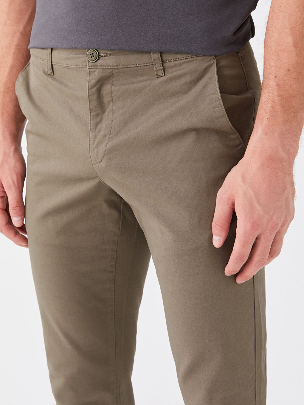 Slim Fit Men's Chino Trousers -S40157Z8-F47