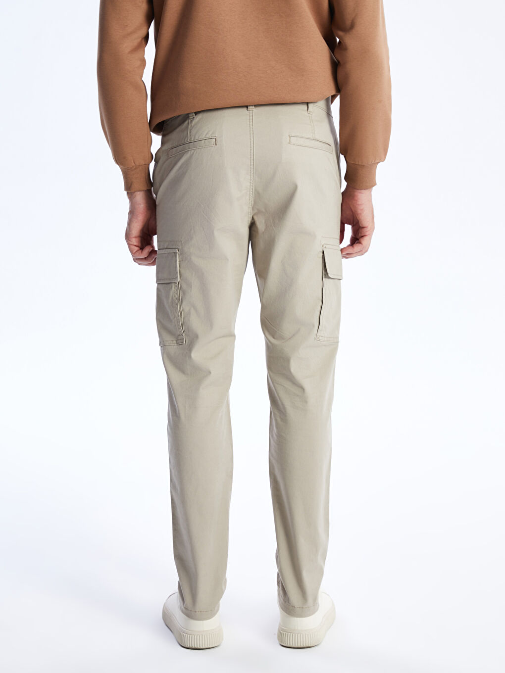 LCWAIKIKI Classic Bej Dar Kalıp Gabardin Erkek Chino Pantolon - 4