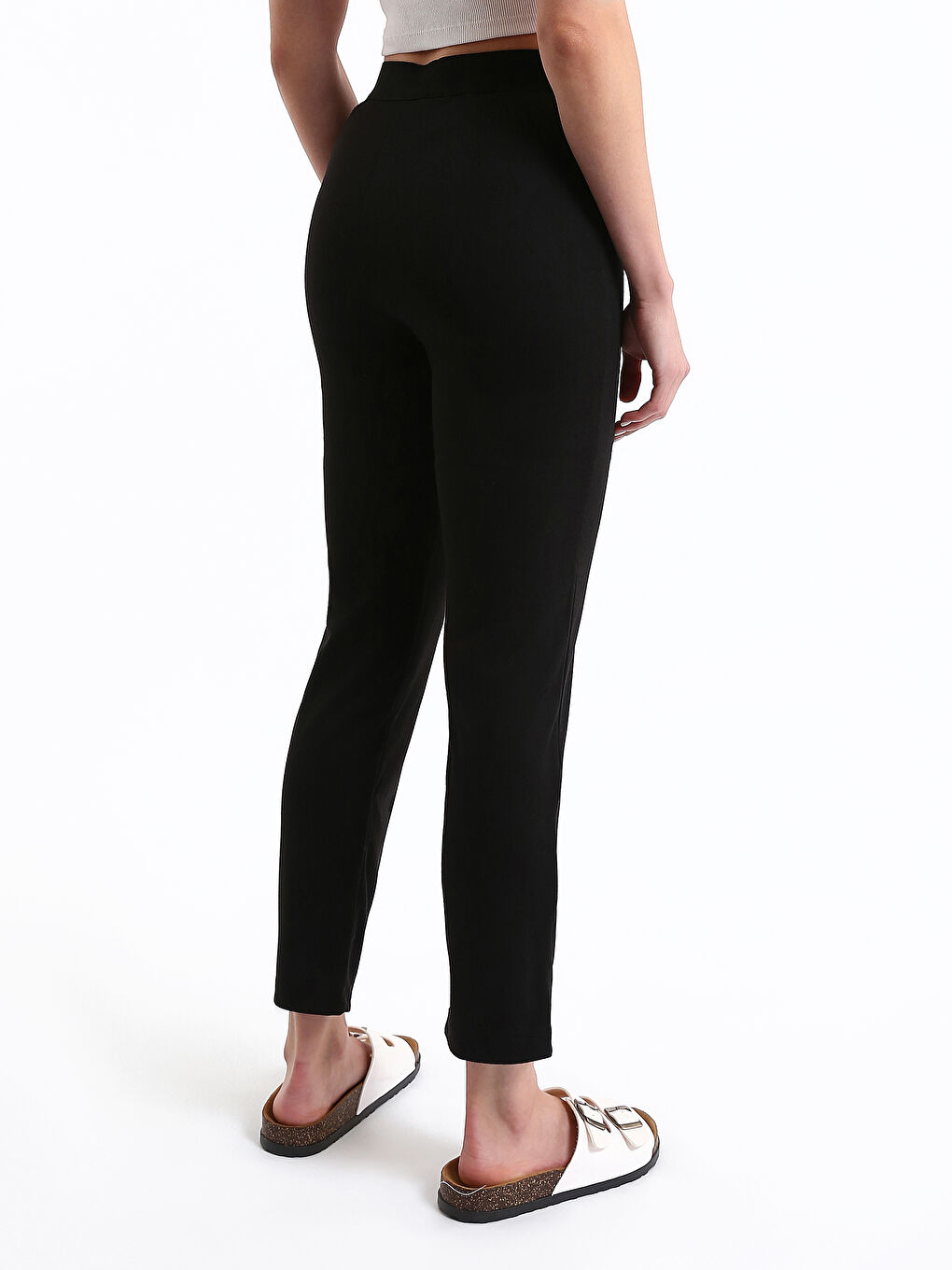 Ženske Pantalone sa Elastičnim Strukom Ekstra Slim Fit Jednostavne-8