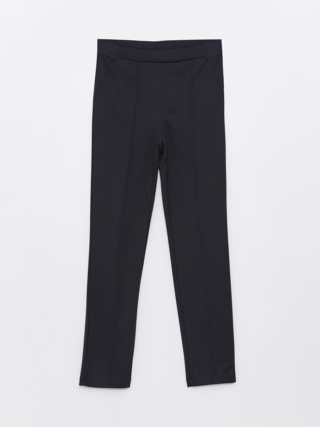 Women's Extra Tight Fit Straight Trousers with Elastic Waist -S40177Z8-E1J