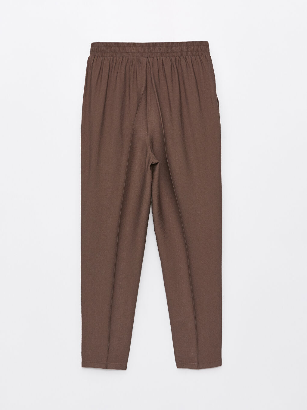 Elastic Waist Standard Fit Women's Trousers -S40203Z8-SYH