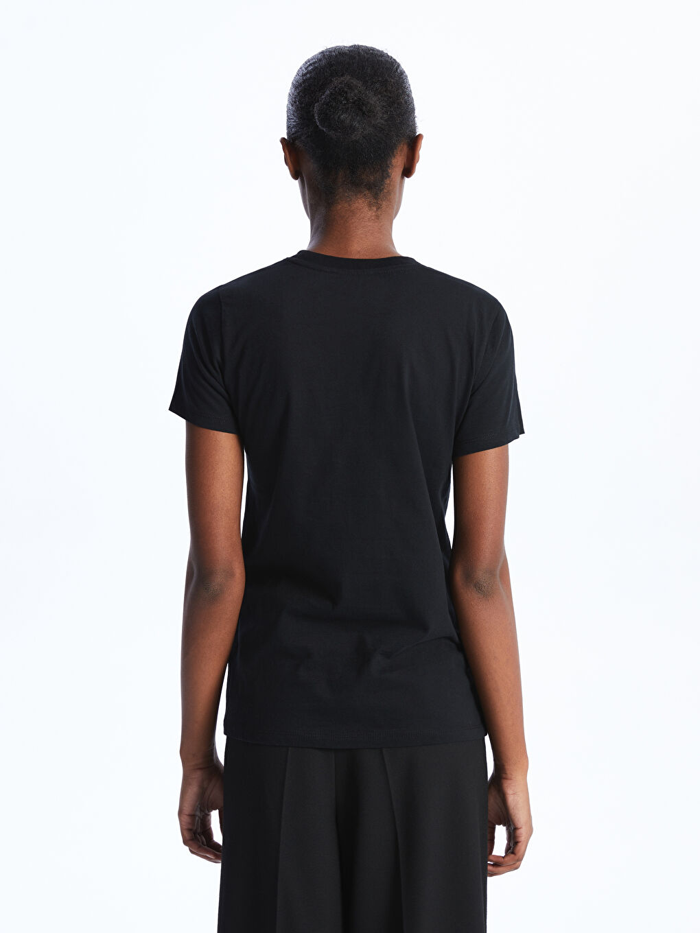 LCW Vision Crew Neck Plain Short Sleeve Women's T-Shirt -S40212Z8-CVL
