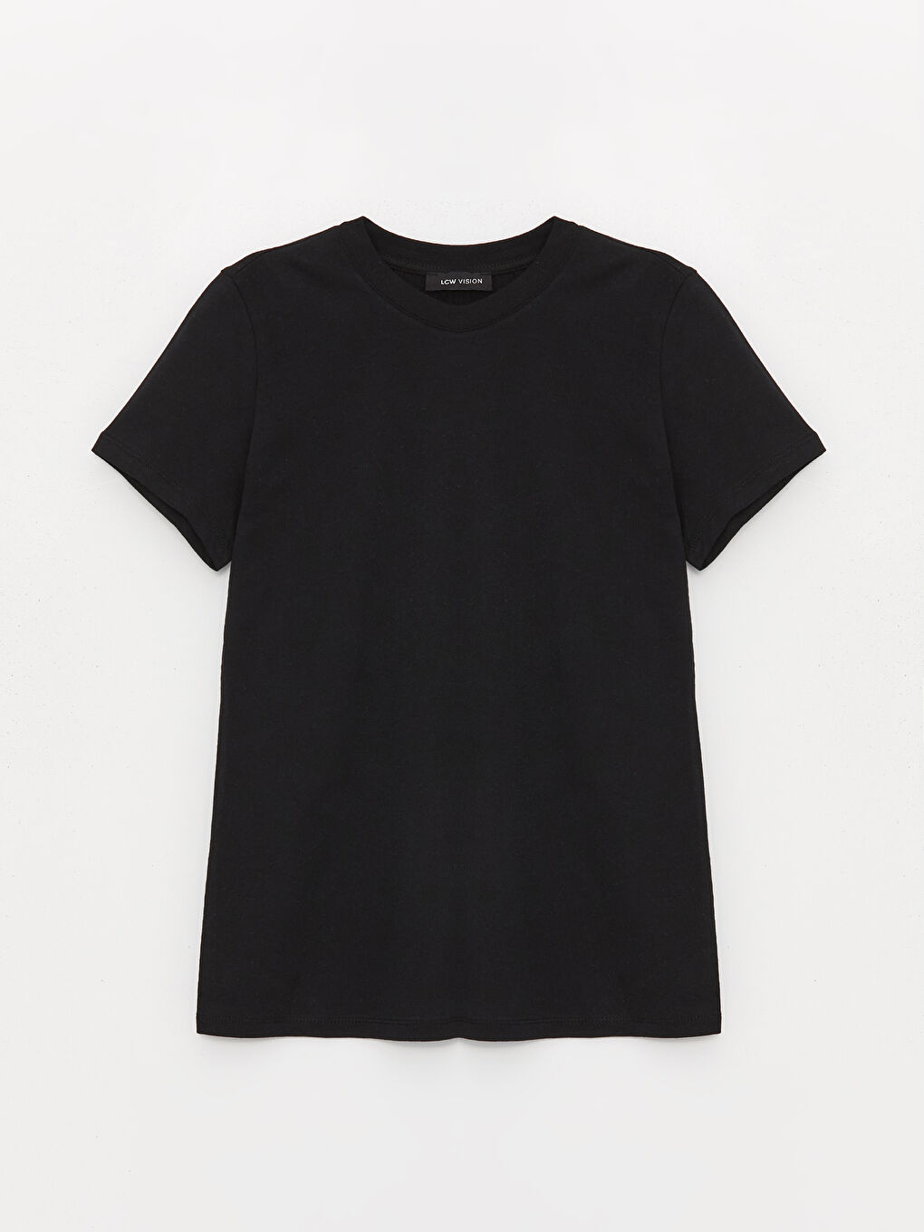 LCW Vision Crew Neck Plain Short Sleeve Women's T-Shirt -S40212Z8-CVL